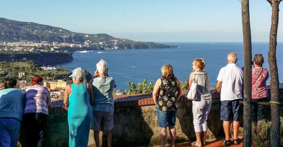 Amalfi Coast Full-Day Tour from Sorrento - The coastal road between the two towns