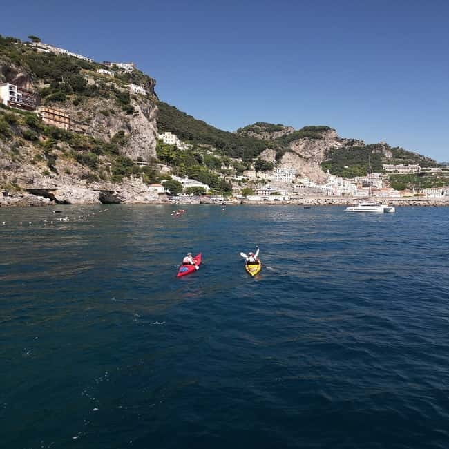 Amalfi Coast: Kayak & Snorkeling tour, sea caves and beach - Meeting at Maiori’s Moorea Beach Club