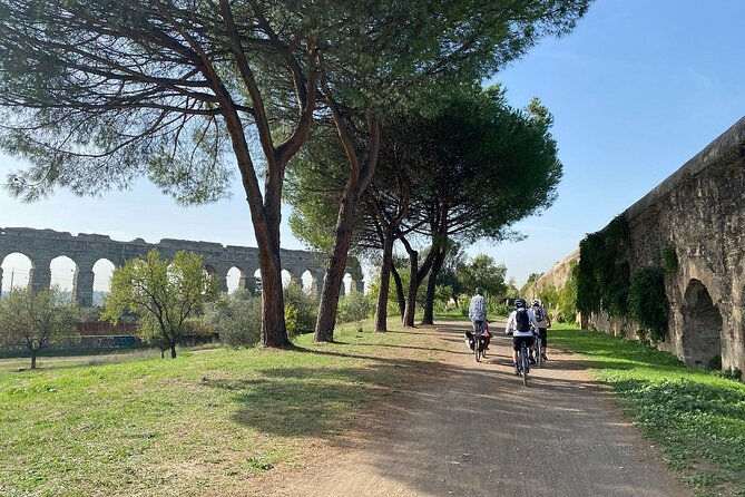Appian Way, Catacombs and Aqueducts Park Tour with Top E-Bike - Cecilia Metella and the Appian Way’s grand tombs