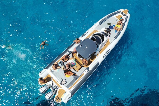 Boat Tour Egadi Day discover Favignana and Levanzo from Trapani - Cala Azzurra begins the swimming day