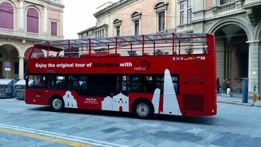 Bologna: Open Bus City Tour and Local Food Tasting - Hop on and off, with a few practical limits