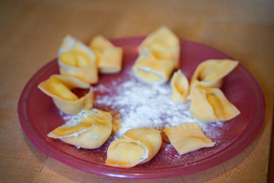 Bologna: Pasta Tagliatelle al Ragu Cooking Class with Wine - Sitting down to eat your handmade pasta