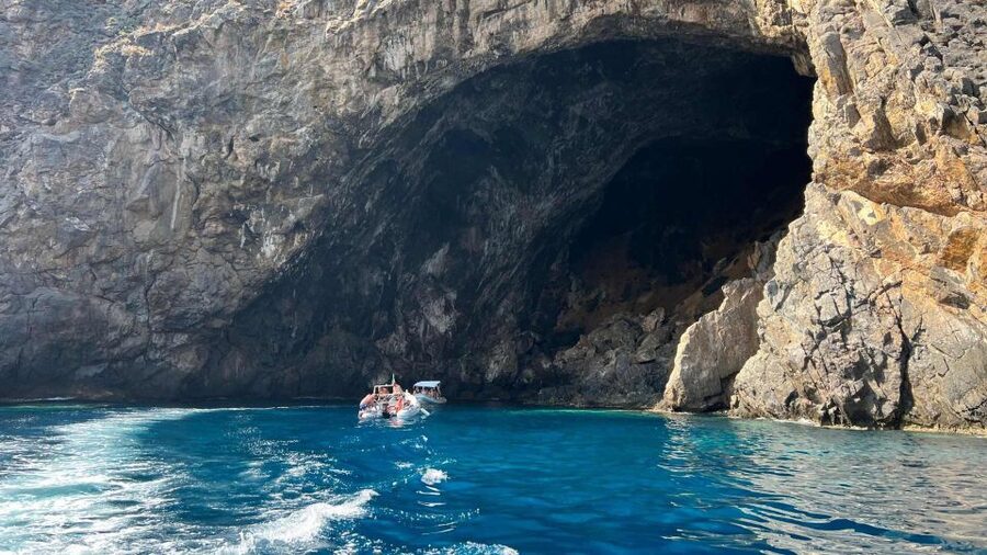 Buggerru: Half-Day Dinghy Tour of the Sardinian South Coast - Porto Flavia from the sea