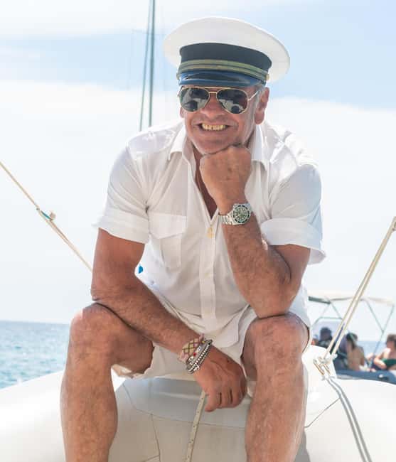Cagliari:devil's saddle big cruise by boat drink & snack - Marina Piccola to Cala Bernat