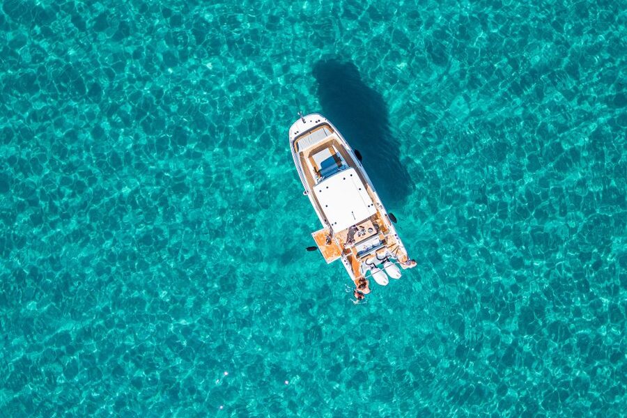 Cagliari: Luxury Motorboat Tour with 3 Swim Stops & Wine - Cala Fighera and the longer swim