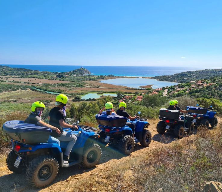 Cagliari: Quad Adventure Experience from Chia - The beach stop on the three-hour summer route