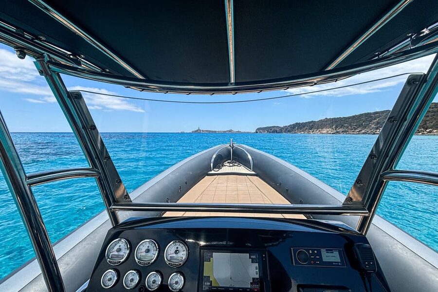 Cagliari: Zodiac Boat Tour, 3-4 SwimStops, Wine & Snorkeling - Cala Mosca: your first chance to swim