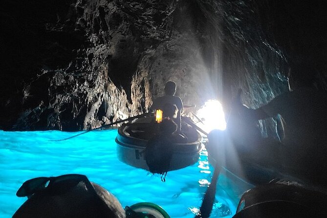 Capri Blue Grotto Small-Group Boat Day Tour From Sorrento - Swimming back toward Sorrento