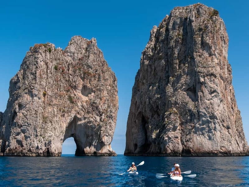 Capri: Caves and Beaches Kayaking Tour with GoPro Photos - Entering the Cave of the Water