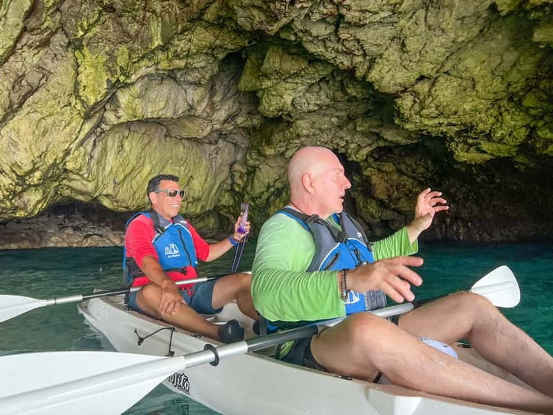 Capri: Caves and Beaches Kayaking Tour with GoPro Photos - The Faraglioni photo stop