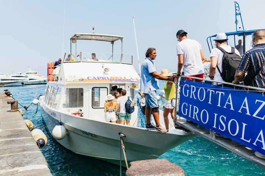Capri: Island Boat Tour and Optional Blue Grotto Visit - The coastal circuit and its famous sights