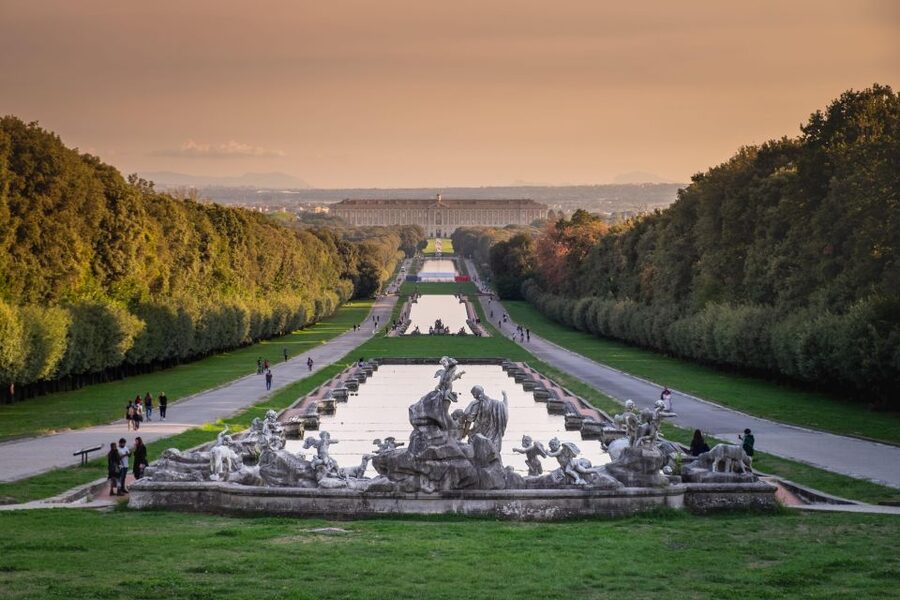 Caserta: Small-Group Royal Palace Tour - The first view toward the gardens