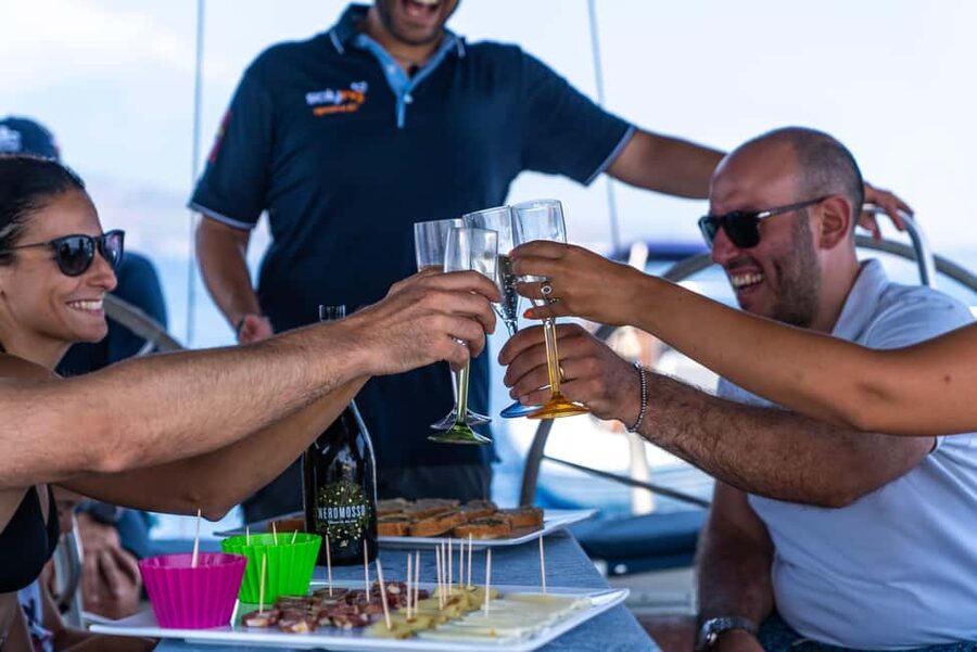 Catania: Cyclops Coast Cruise with Appetizer & Snorkeling - The Sicilian aperitif aboard the yacht