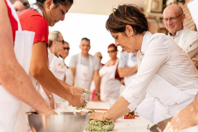 Cesarine: Small group Pasta and Tiramisu class in Varenna - Eating your work with a Lake Como view