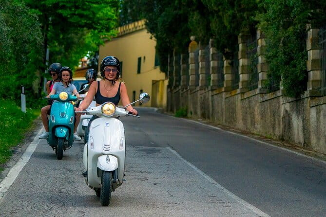 Chianti Vespa Tour with Lunch from Florence & E-car Option - Impruneta, Terracotta, Wine, and Olive Oil