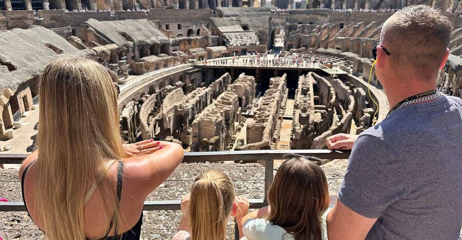 Colosseum and Ancient Rome Family Tour for Kids - Entering the Colosseum with skip-the-line tickets