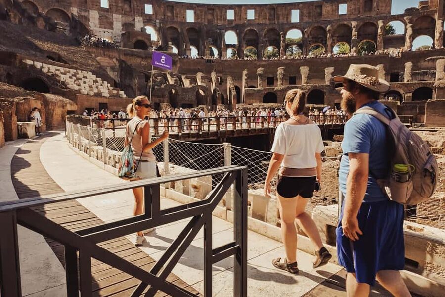 Colosseum, Roman Forum & Palatine Guided Tour - Entering the Colosseum with priority access