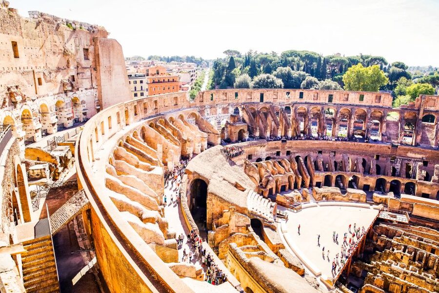 Colosseum: Underground and Ancient Rome Tour - Entering the Colosseum through the arena