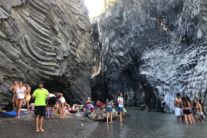 Etna, Wine and Alcantara Tour - From Taormina - Transport, timing, and group size