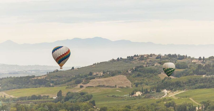 Florence: Balloon Flight Over Tuscany - From Florence to the San Casciano take-off field