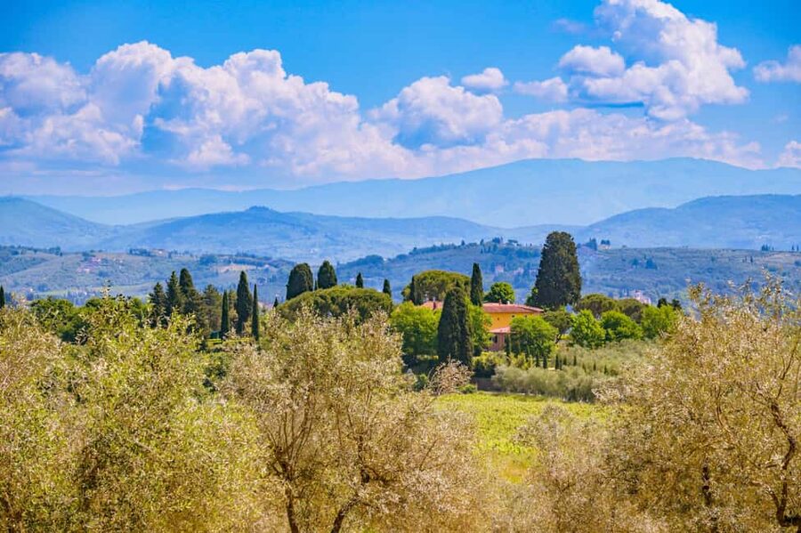 Florence: Chianti E-Bike Tour with Lunch & Two Wine Tastings - The ride into the Tuscan hills