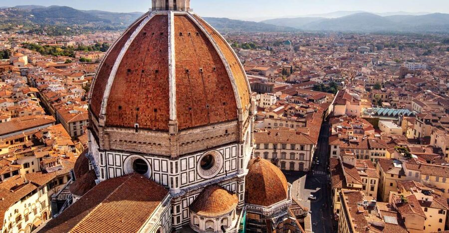 Florence: Climbing Tour of Brunelleschi’s Dome - The upper terrace and Florence views