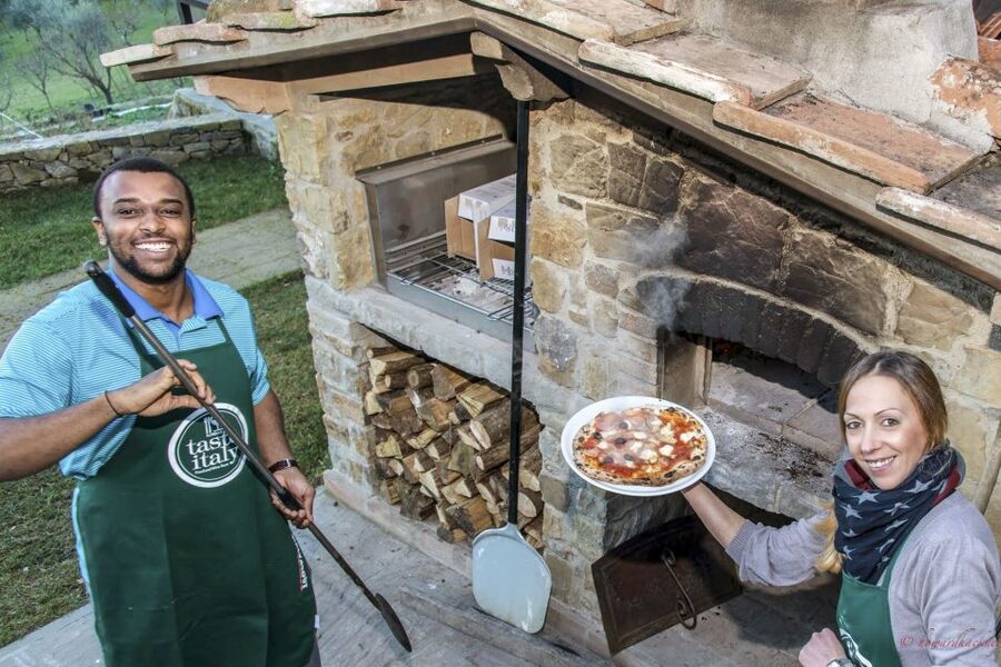 Florence: Pizza and Gelato Class at a Tuscan Farmhouse - Kneading dough and choosing garden toppings