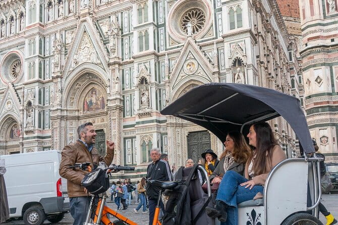 Florence Private Transportation in Rickshaw - Seeing the Duomo without a long walking circuit