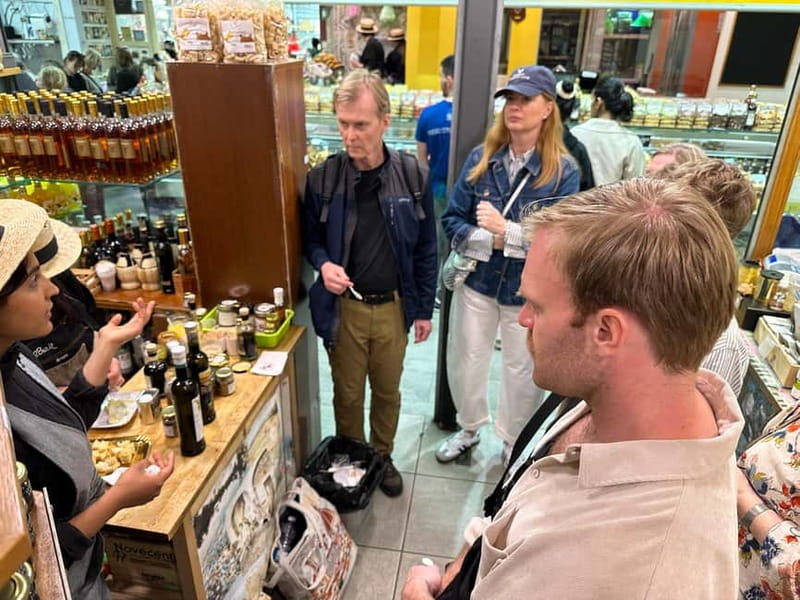 Florence: Street Food Tour with Wine & Local Guide - Truffles, olive oil, and useful shopping advice