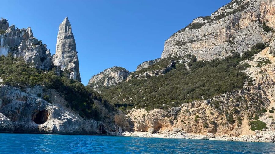From Arbatax: RIB tour to Cala Mariolu and Cala Goloritzè - The Isolotto d’Ogliastra swim stop
