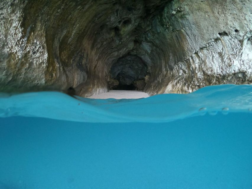 From Cala Gonone: Gulf of Orosei Dinghy Trip - Cala delle Sorgenti offers another long swim