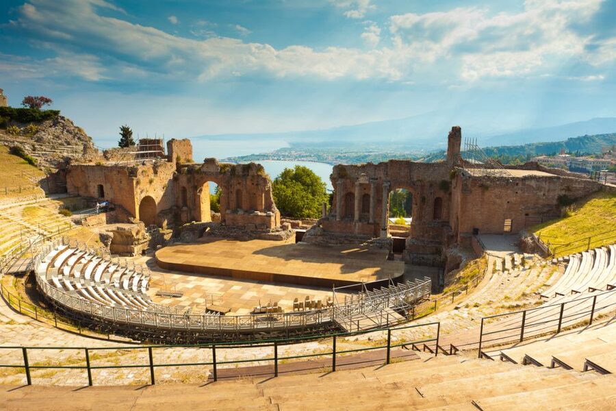 From Catania: Day Trip to Mount Etna and Taormina - Entering the lava cave with helmets and torches