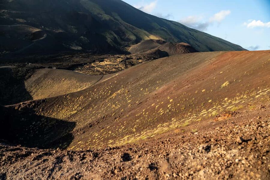 From Catania: Mount Etna Sunset Tour with Tasting and Cave - Walking around Sapienza Refuge and the Silvestri craters