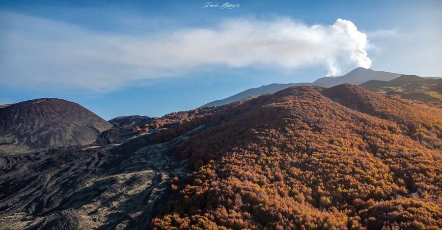 From Catania: Mt. Etna, Wine and Alcantara Tour - Walking across craters, ash and old lava