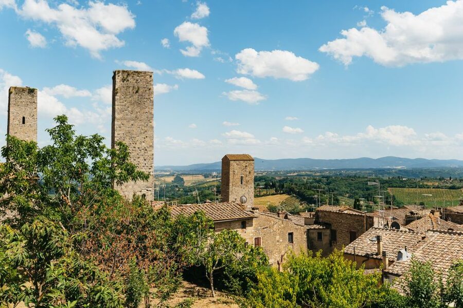 From Florence: Siena, San Gimignano, Pisa & Lunch at Winery - San Gimignano and its stone towers