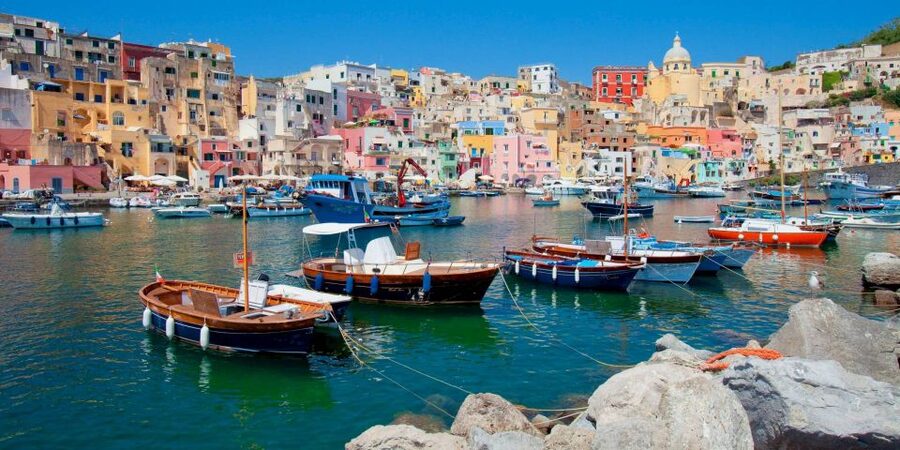 From Ischia: Procida Island Full-Day Boat Tour with Lunch - Ischia’s coast and Aragonese Castle from the sea