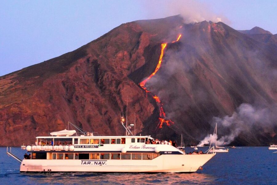 From Milazzo: Panarea and Stromboli Boat Trip by Night - Panarea: stylish lanes, coves, and ancient stones