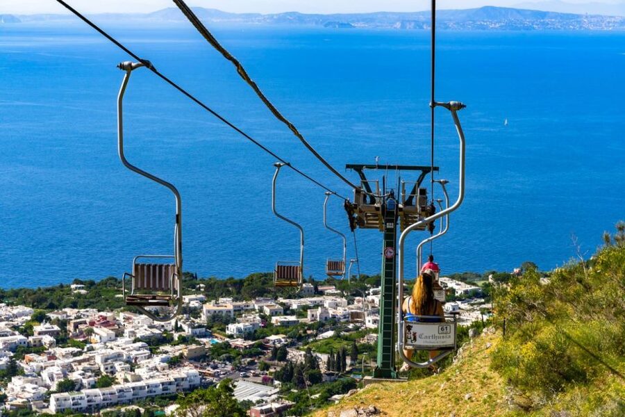 From Naples: Capri, Anacapri, and Blue Grotto Full-Day Trip - The fast ferry across the Bay of Naples