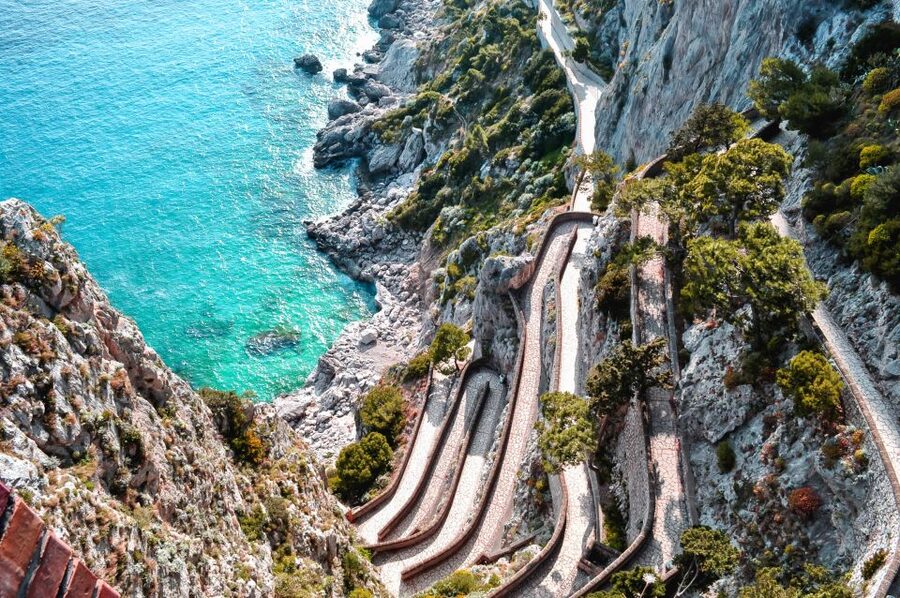 From Naples: Capri Guided Tour with Ferry Tickets & Minibus - Anacapri first, with 2.5 hours at the higher town