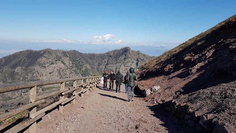 From Naples: Day Trip to Mount Vesuvius - The 1-kilometer walk to the crater