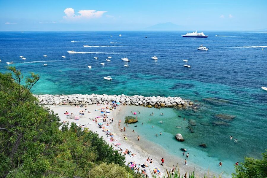 From Naples: Full-Day Capri Island and Blue Grotto Tour - The Blue Grotto boat ride and the cave entrance