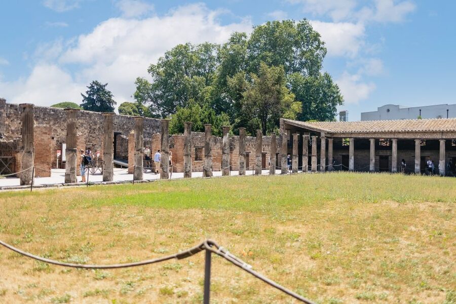 From Naples: Pompeii Ruins & Mount Vesuvius Day Tour - Pizza, pasta, salad, and a pause near the ruins