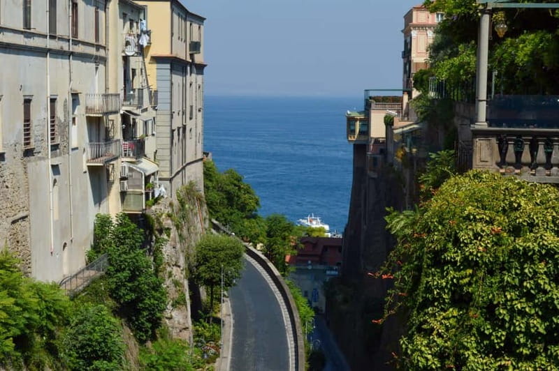 From Naples/Salerno: Pompeii, Sorrento, and Positano Tour - Positano from above, not a town visit