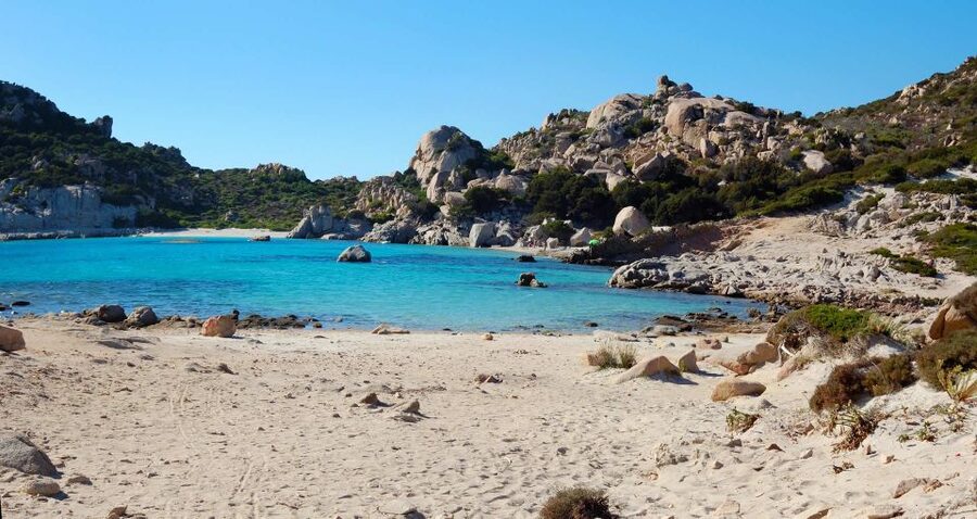 From Palau: La Maddalena Archipelago Boat Tour with Pasta - Santa Maria Beach gives you the first long swim