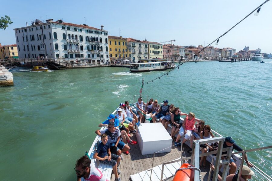 From Porec: Venice Catamaran Crossing One-Way or Round-Trip - Arriving through the Venice Lagoon