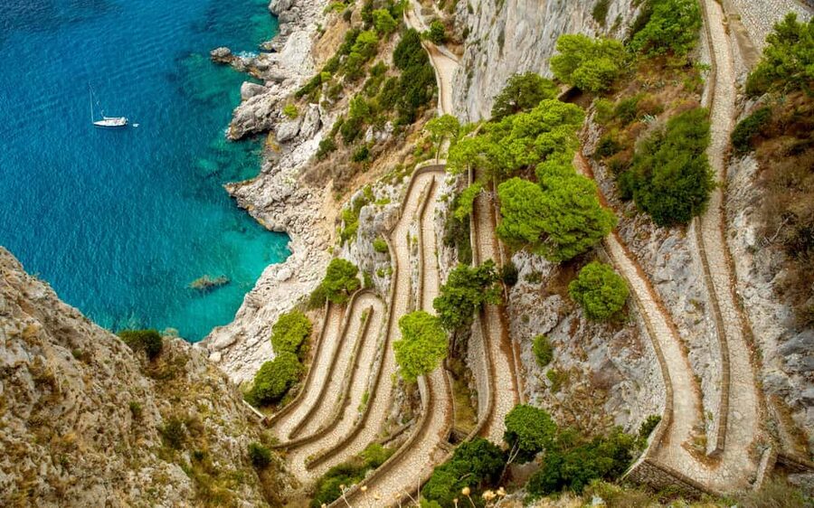 From Positano: Day trip to Capri - Group Tour by boat - Swimming in the Mediterranean