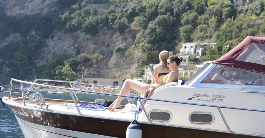 From Positano: Sorrento Coast & Capri Full-Day Trip by Boat - From Positano to Piano di Sorrento