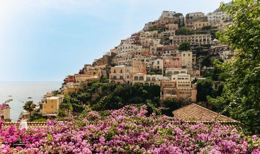 From Rome: Pompeii, Amalfi Coast and Positano Day Trip - The Amalfi Coast from a coach window