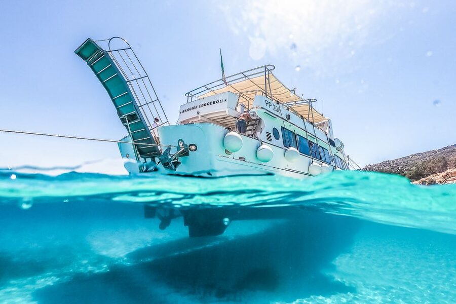 From Sardinia: La Maddalena Archipelago Full-Day Boat Tour - Spiaggia Rosa is a view, not a landing