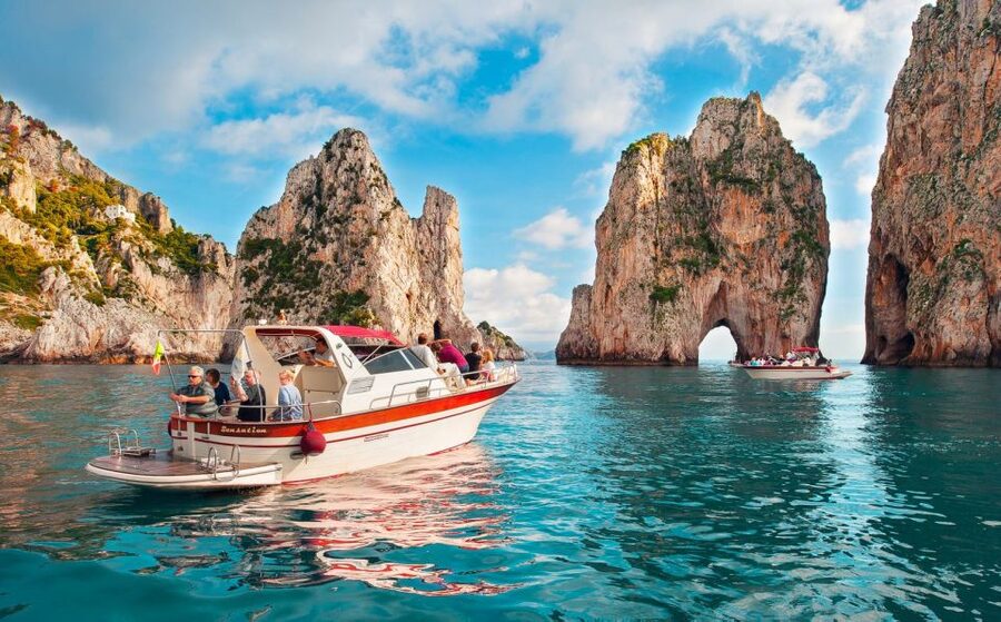 From Sorrento: Capri Island Boat Day Trip With Transfer - Grotta Bianca and the Faraglioni